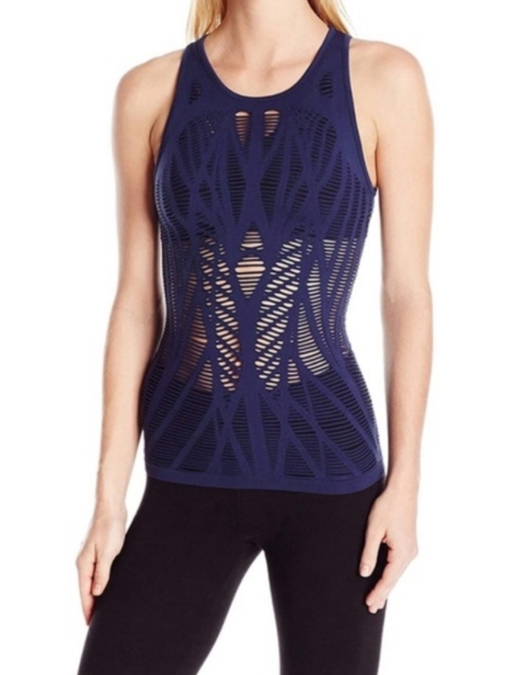 Alo Vixen Tank Womens Navy Blue Size L